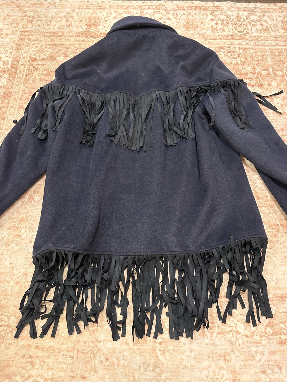NWT 🫐 Commense Wool Fringe Jacket - Picture 16 of 16